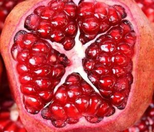 Half open pomergranate